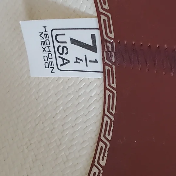 Texas Hat Company Genuine Shantung 20X Western Cowboy Hat, Natural, Sz 7 1/4" - Picture 10 of 15